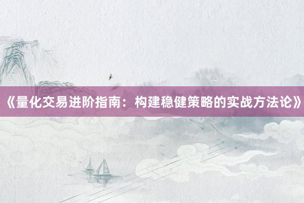 《量化交易进阶指南：构建稳健策略的实战方法论》