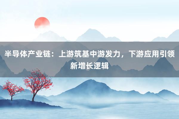 半导体产业链：上游筑基中游发力，下游应用引领新增长逻辑