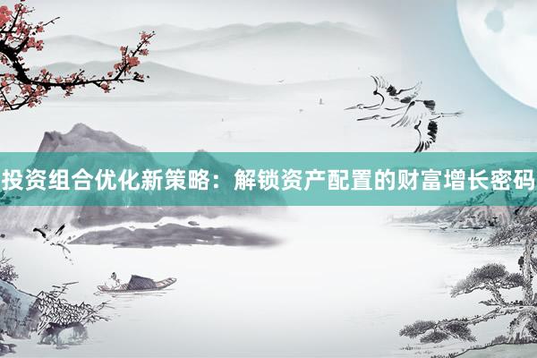 投资组合优化新策略：解锁资产配置的财富增长密码