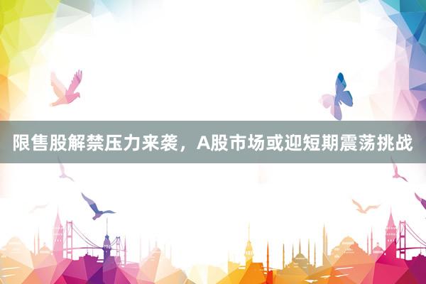 限售股解禁压力来袭，A股市场或迎短期震荡挑战